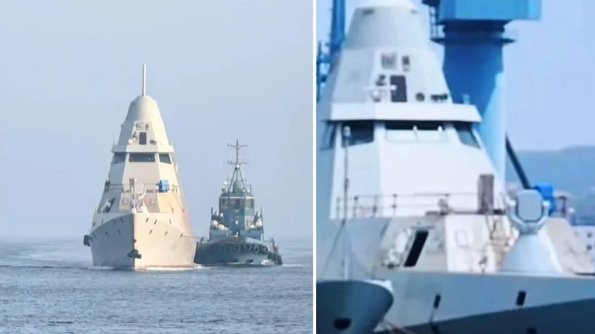 China's stealth corvette tests directed-energy weapons for drone defense
