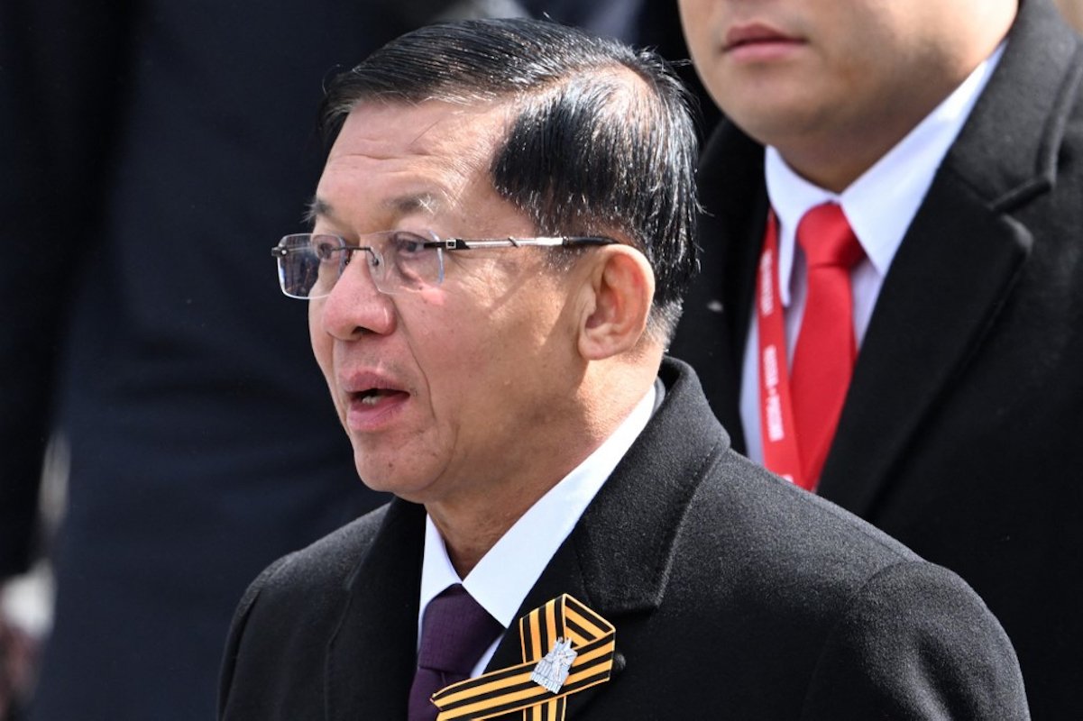 Myanmar's Junta Leader Dons Civilian Garb, but War Map Tells a Different Story