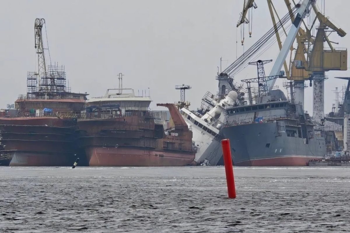 Ukrainian Attack on Vyborg Shipyard Cripples Russian Arctic Ambitions